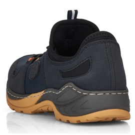 Chaussures de sport à enfiler confortables pour femmes, bleu marine, Rieker M0564-14 1 Chaussures de sport à enfiler confortables pour femmes, bleu marine, Rieker M0564-14 1