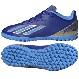 Chaussures Adidas X Crazyfast Club Messi Jr Tf ID0722 bleu 1 Chaussures Adidas X Crazyfast Club Messi Jr Tf ID0722 bleu 1