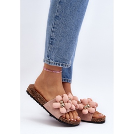 Tongs pour femmes avec décorations, rose Bunlia 2 Tongs pour femmes avec décorations, rose Bunlia 2