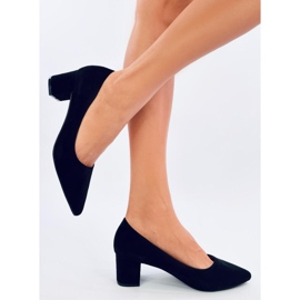 Trabersi Escarpins noirs à talons bas le noir 2