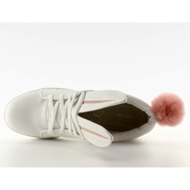 Baskets lapins avec oreilles 7117 Blanc blanche 2