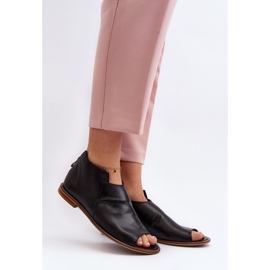 Sandales en cuir pour femmes Laura Messi 2443 Noir le noir 2