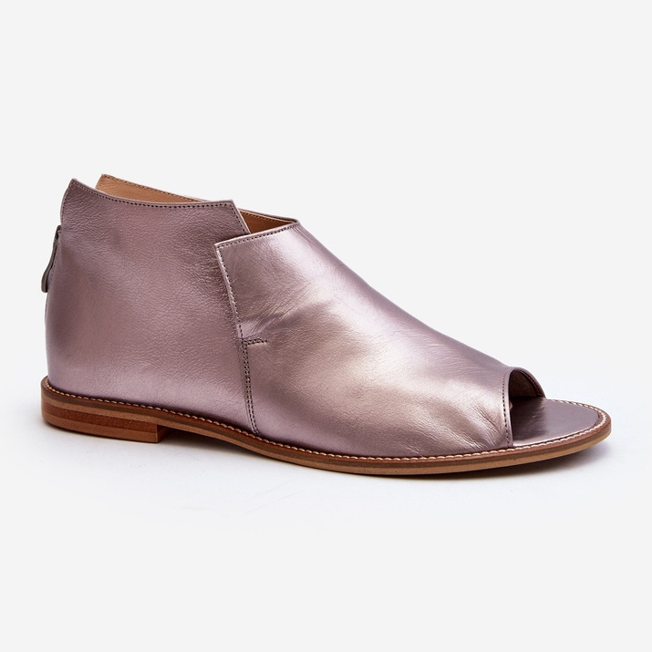 Sandales en cuir pour femmes Laura Messi 2443 or rose 2