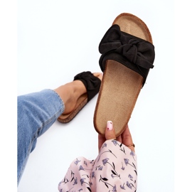 Tongs à nœud pour femme, noires Ezephira le noir 1