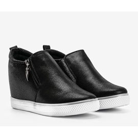 Baskets Avery noires brillantes pour femmes 1