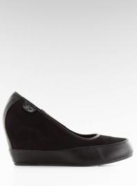 Escarpins compensés au style sportif 6088 noir 1