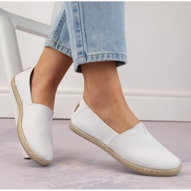Espadrilles à enfiler blanches pour femmes Potocki 16308 1