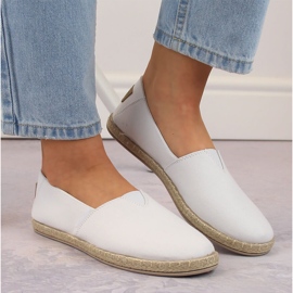 Espadrilles à enfiler blanches pour femmes Potocki 16308 3
