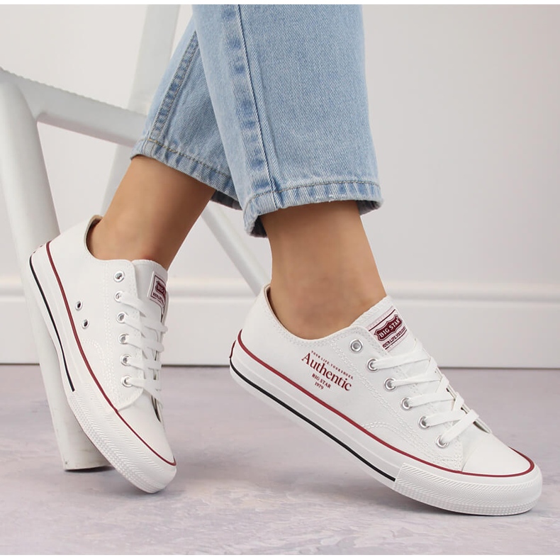 Baskets à lacets Big Star NN274235 blanches 1 Baskets à lacets Big Star NN274235 blanches 1
