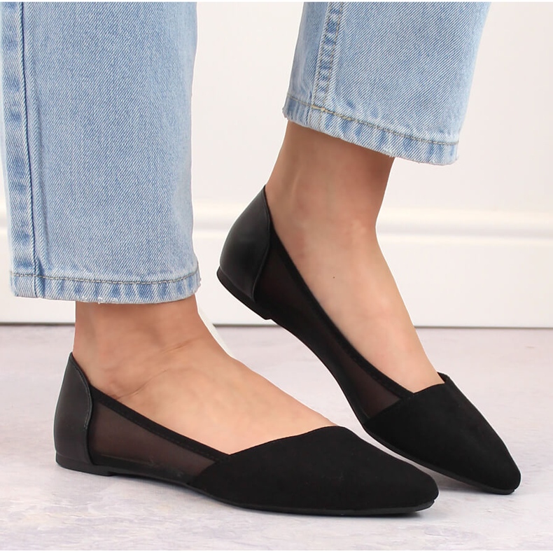 Ballerinas pour femmes Black Spitz Evento 8BL71-2015 noir 1