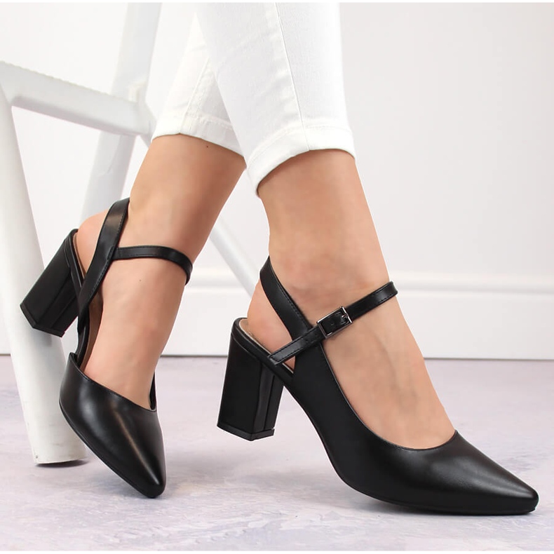 Sandales formelles pour femmes à talon haut, noir Sergio Leone SK446 le noir 1