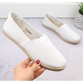 Espadrilles à enfiler blanches pour femmes Potocki 16308 4