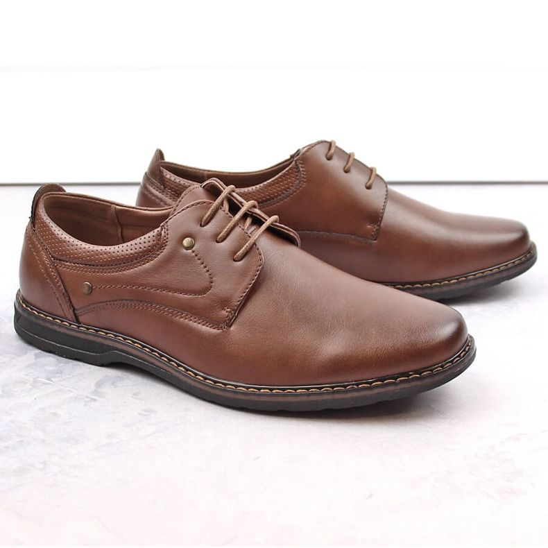 News Chaussures homme marron élégantes Unisoft Collection Homme 4092 brun 1