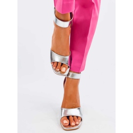 Sandales à talons avec ceinture Ellen Silver argent 1 Sandales à talons avec ceinture Ellen Silver argent 1