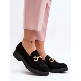 Mocassins Pour Femmes Avec Décoration Noir Railenes le noir 2