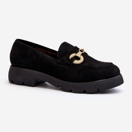 Mocassins Pour Femmes Avec Décoration Noir Railenes le noir 1