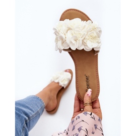 Tongs Pour Femmes À Fleurs Anguille Blanche 2 Tongs Pour Femmes À Fleurs Anguille Blanche 2