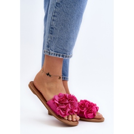 Tongs Femme À Fleurs Fuchsia Eelfan rose 2