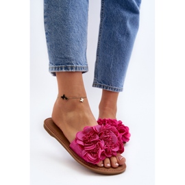 Tongs Femme À Fleurs Fuchsia Eelfan rose 4