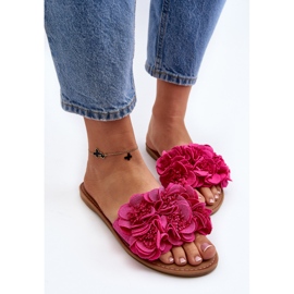 Tongs Femme À Fleurs Fuchsia Eelfan rose 5