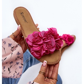 Tongs Femme À Fleurs Fuchsia Eelfan rose 7