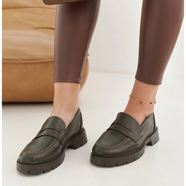 Mocassins Maybritt verts 1