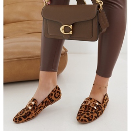 Mocassins léopard Comerio avec boucle brun 1