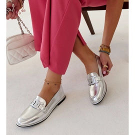 Mocassins Zana classiques argentés 1