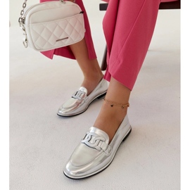 Mocassins Zana classiques argentés 2