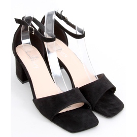 Sandales à talons pour femmes avec daim Silence Noir le noir 5