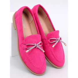 Mocassins femme Saras fuchsia en daim rose 5