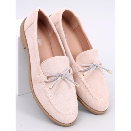 Saras Mocassins femme en daim beige 5