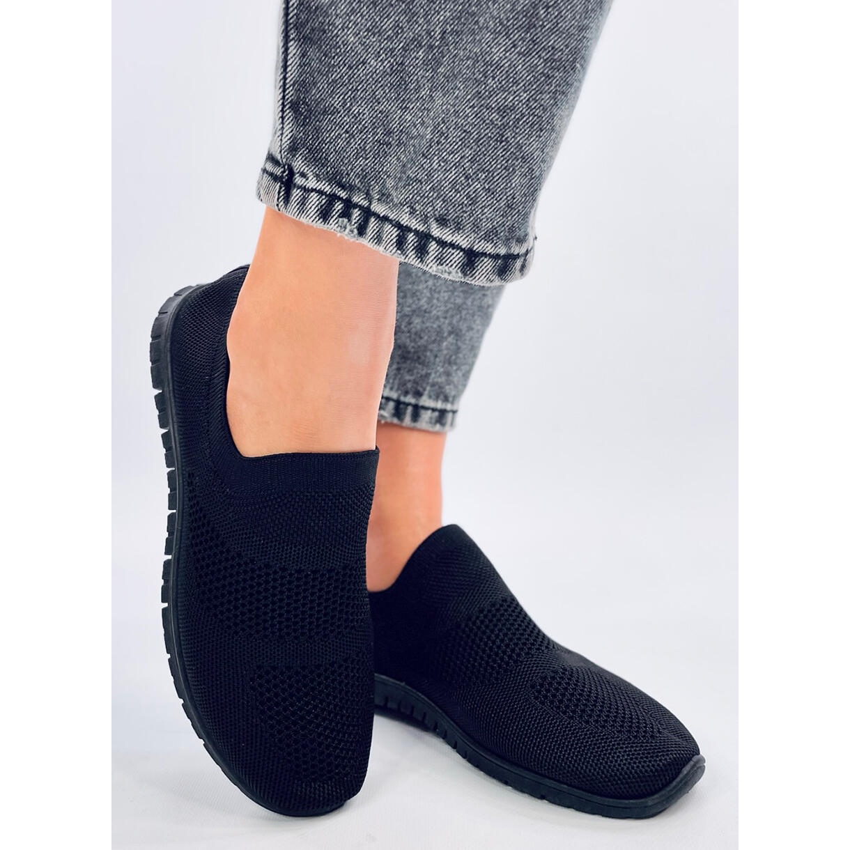 Baskets chaussettes Colums noires Chaussures a la mode