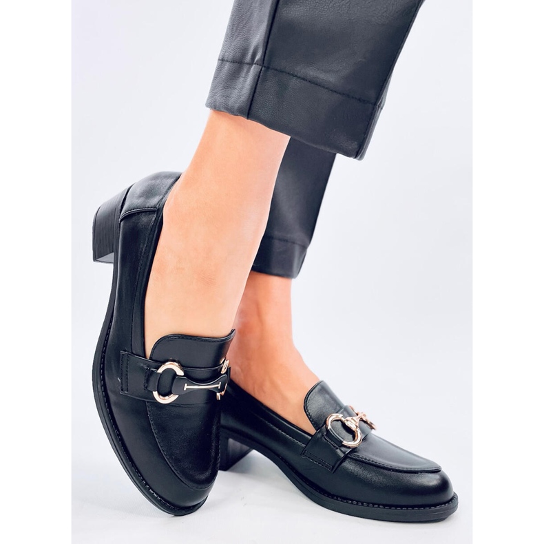 Mocassins à talons Pontei noirs 2