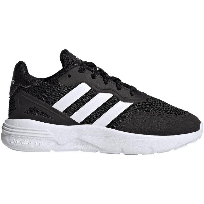 Chaussures Adidas Nebzed Lifestyle Lace Running Jr HQ6144 noir 1