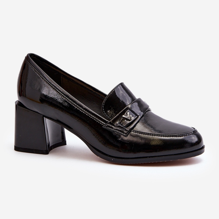 Vinceza Escarpins à talons hauts vernis noirs Felicijana le noir 1