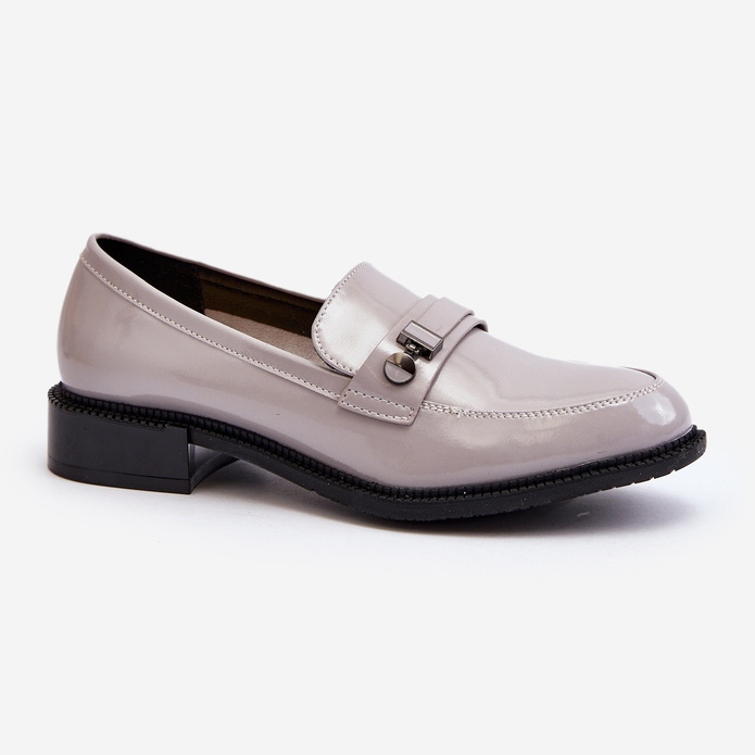 Vinceza Mocassins gris vernis pour femmes Nerilaja 1