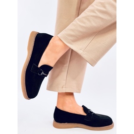 Mocassins femme en daim States Noir le noir 3