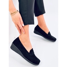 Vegar Mocassins compensés noirs le noir 1
