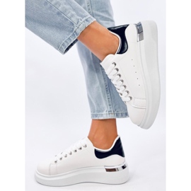 Baskets femme Raclei noires blanc 2