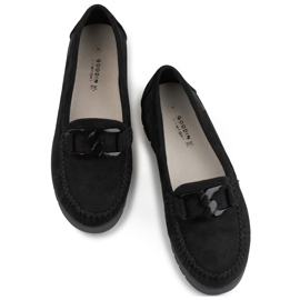 Mocassins noirs pour femme avec semelle confortable le noir 1