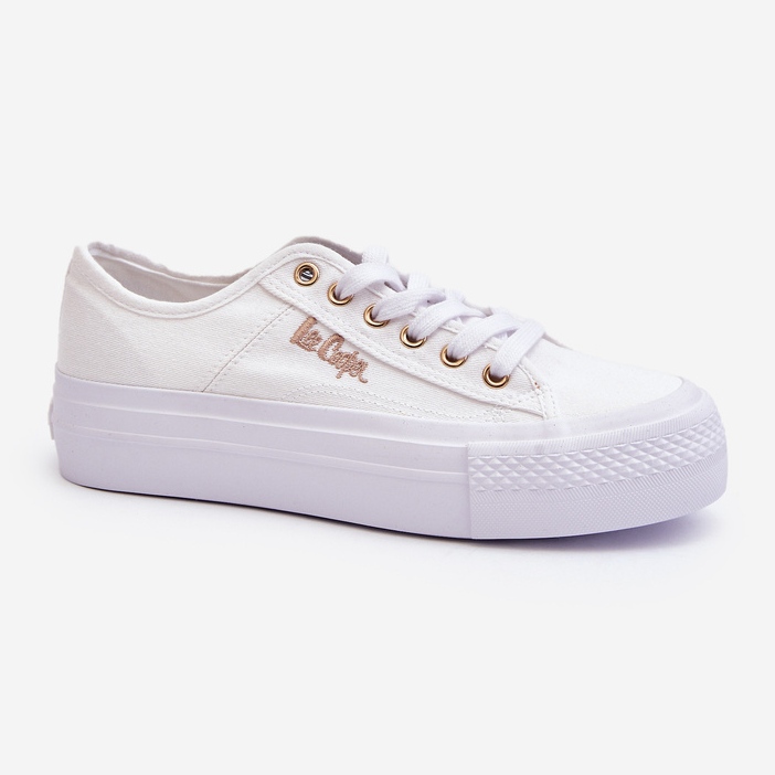 Baskets à plateforme pour femmes Lee Cooper LCW-24-31-2725 Blanc 2