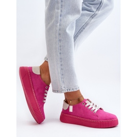 Baskets pour femmes avec système de mousse à mémoire de forme Big Star NN276004 Fuchsia rose 6
