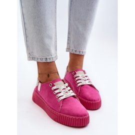 Baskets pour femmes avec système de mousse à mémoire de forme Big Star NN276004 Fuchsia rose 7