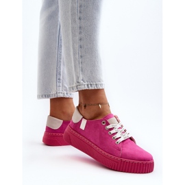 Baskets pour femmes avec système de mousse à mémoire de forme Big Star NN276004 Fuchsia rose 8