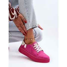 Baskets pour femmes avec système de mousse à mémoire de forme Big Star NN276004 Fuchsia rose 9