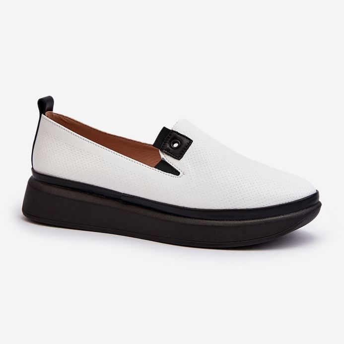 Vinceza Espadrilles en cuir pour femmes sur la plateforme Tigera blanc blanche 1