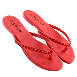 Tongs à clous DD26 rouge 2