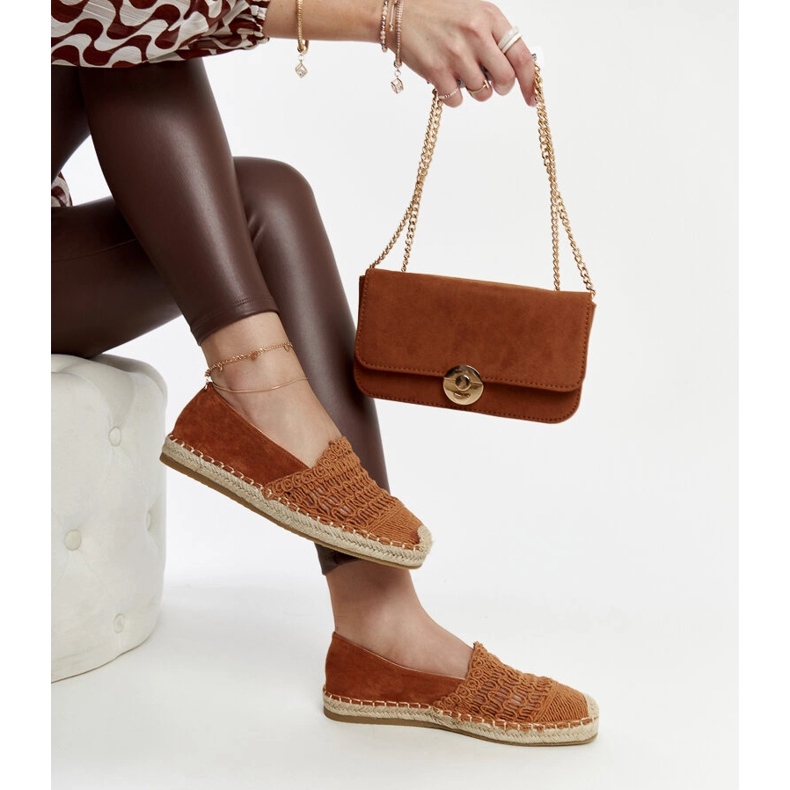 Espadrilles ajourées marron par Gordana brun 1