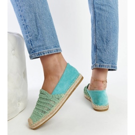 Espadrilles ajourées menthe Gordana vert 4